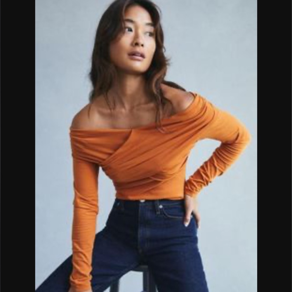 Maeve Bow Back Wrap Top